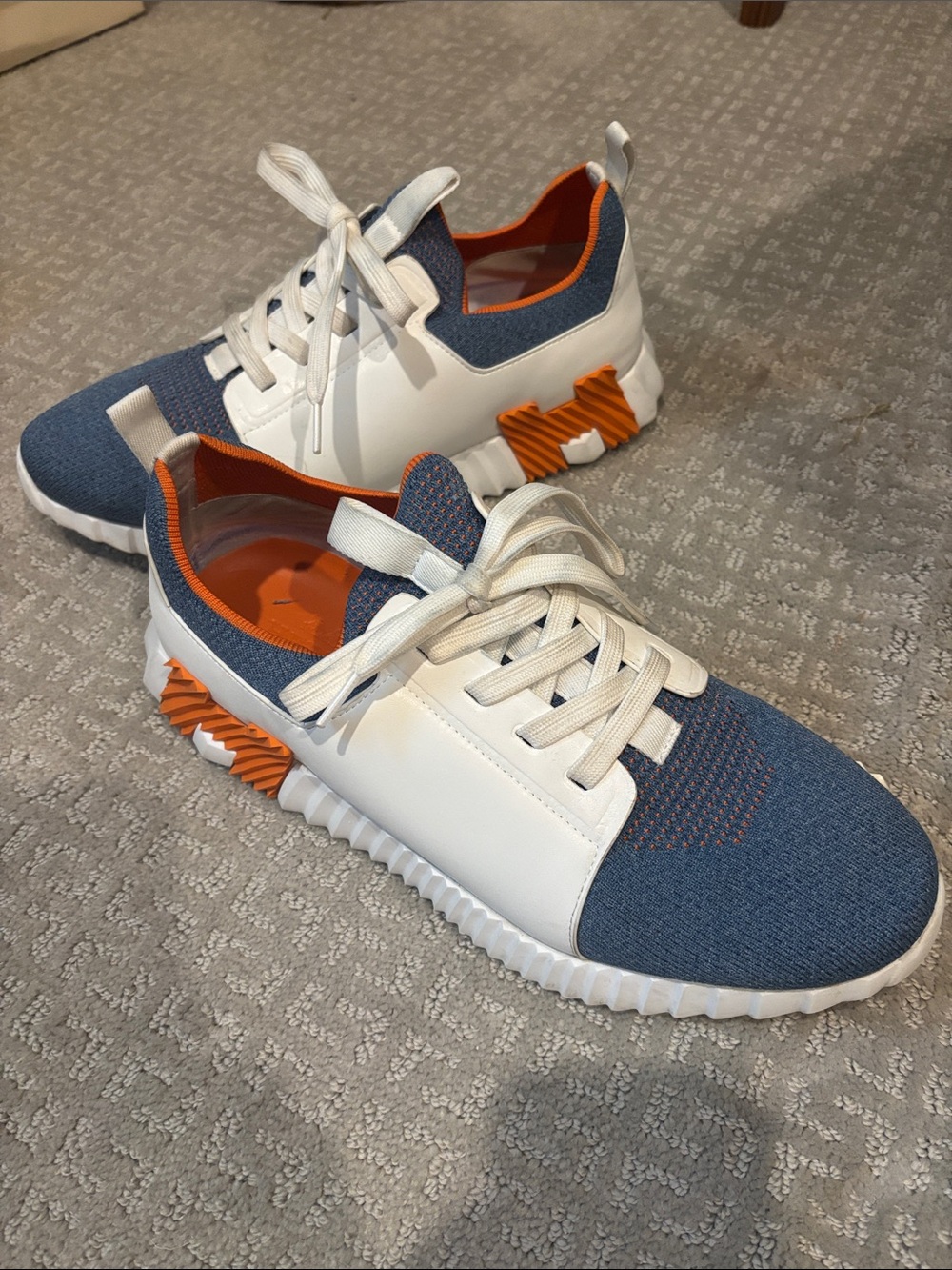 Hermes Depart Bouncing Sneakers, Mens US 10/10.5